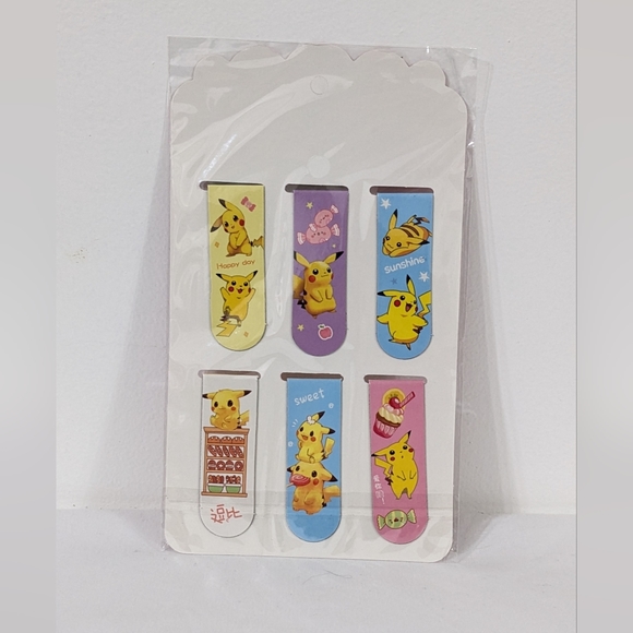 Pokemon Magnetic Bookmark Set, New With Tag - Picture 2 of 2